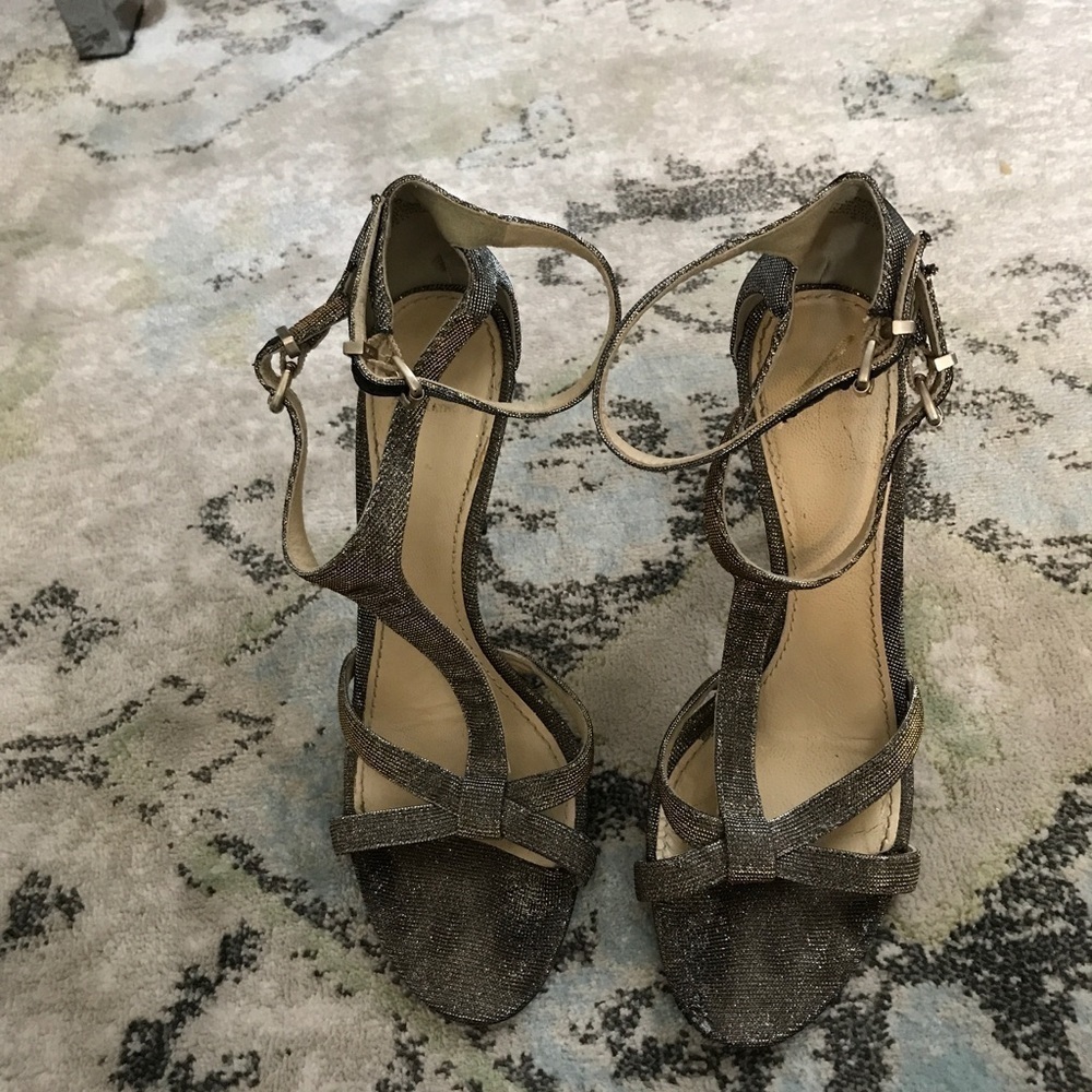 B by Brian Atwood Laetitia Mixed-Metallic Sandal
